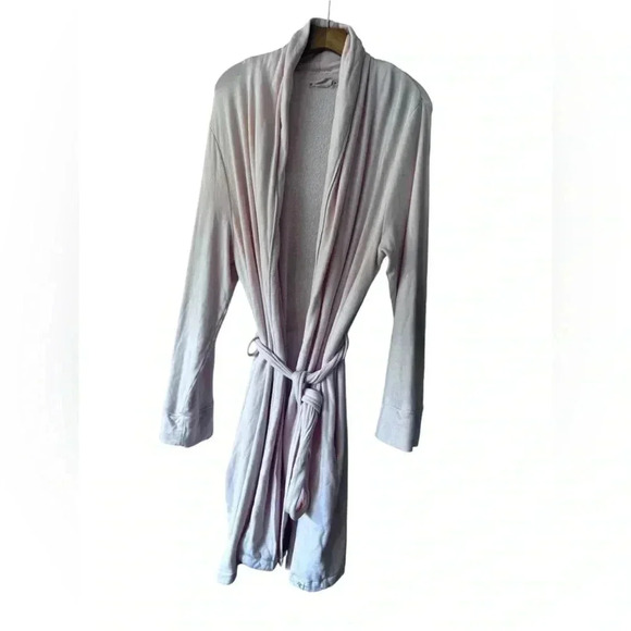 Magnolia Sleep Robe  Blush Pink Soft Robe Tie Front - Picture 6 of 13